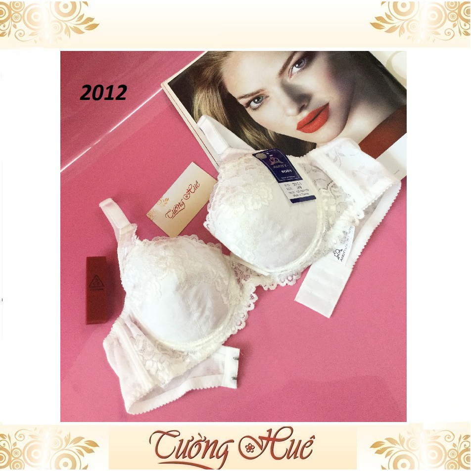 Áo lót nữ Đài Loan Aseity 2012 ren không mút lưng bảng to.