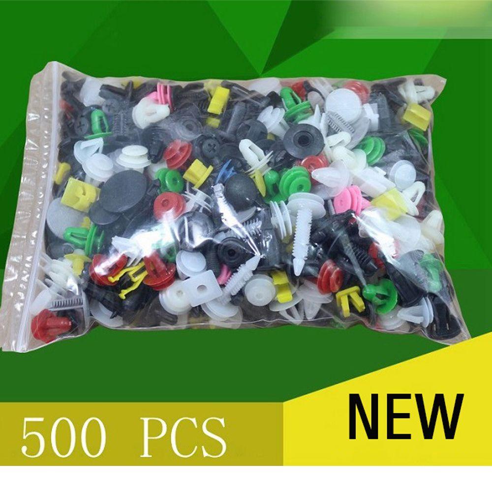 MAYSHOW Bộ 500 Đinh Tán Bằng nylon Chất Lượng Cao Cho Xe Hơi Fender