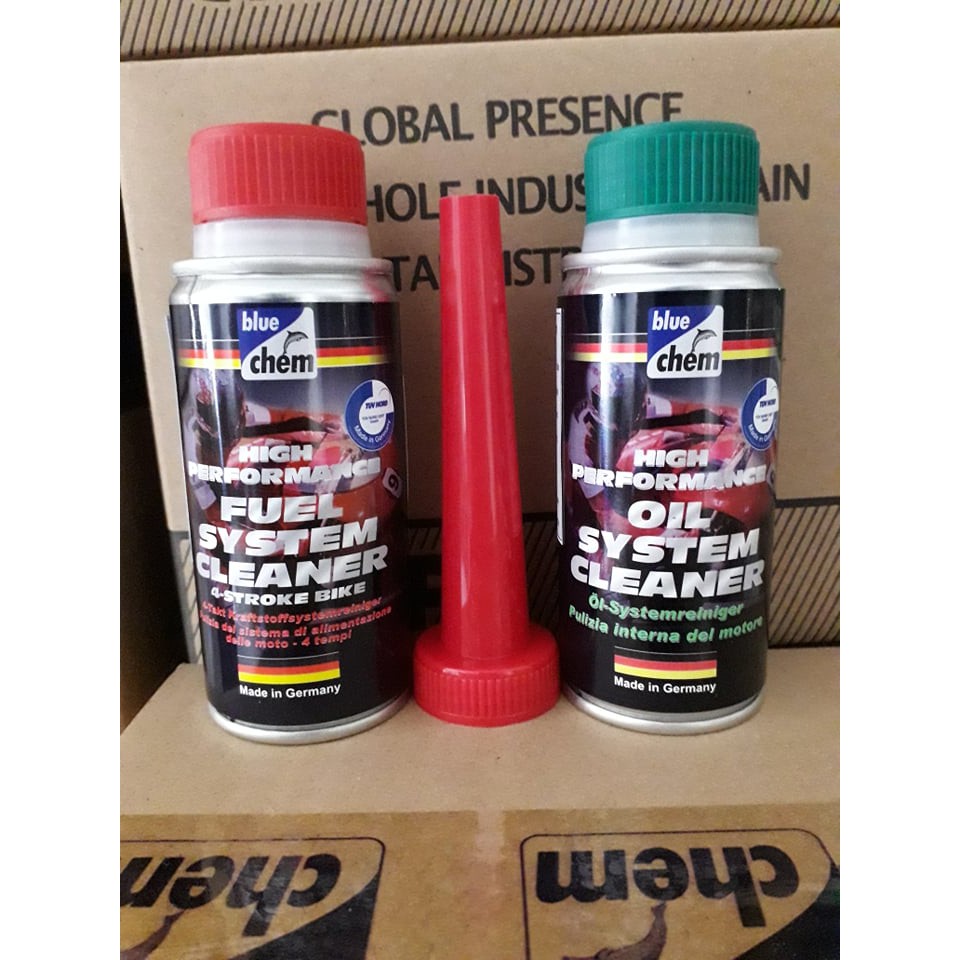 Combo bộ 2 sản phẩm xe máy bluechem vệ sinh động cơ vệ sinh hệ thống nhiên liệu vệ sinh buồn đốt