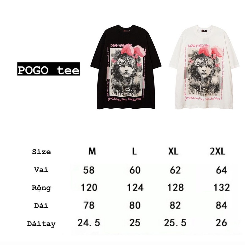 Áo thun tay lỡ form oversize dài rộng in hình hoạ tiết Sweet Babi - POGO tee