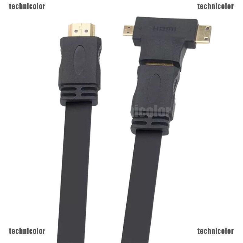 Dây Cáp Chuyển Đổi 3 Trong 1 Micro male Mini HDMI male Sang HDMI Female