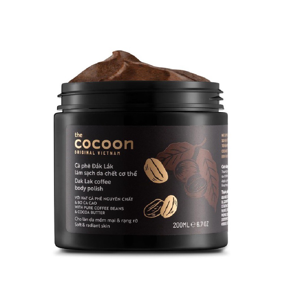 Combo Gel Tắm Bí Đao Cocoon 300ml Và Tẩy Da Chết Cocoon 200ml