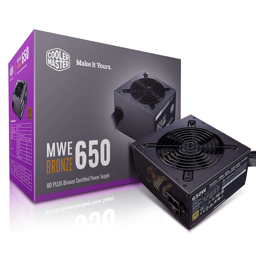 Nguồn Máy Tính Cooler Master MWE 650 Bronze V2 650W - Chính hãng