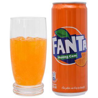 lốc 6 lon nước ngọt fanta cam 330ml