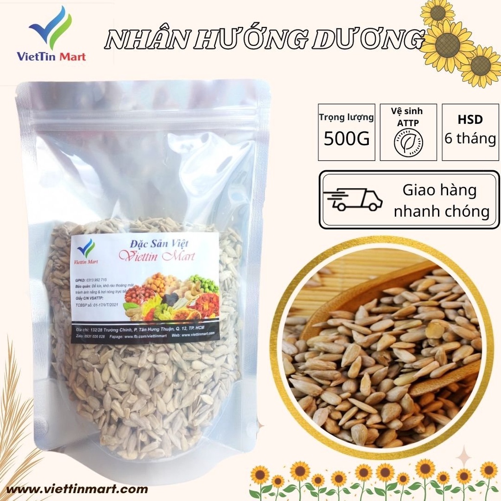 Nhân Hướng Dương Viettin Mart 500g