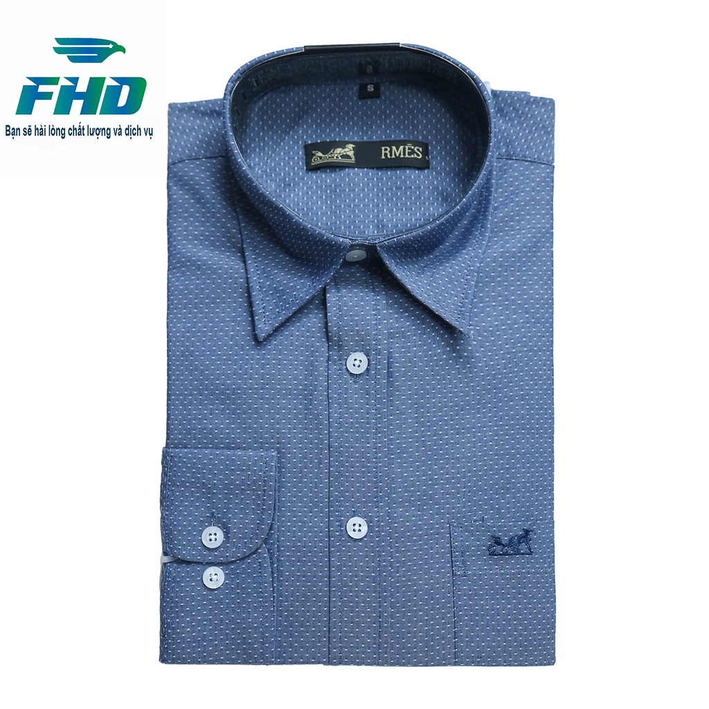 Áo Sơ Mi Nam Tay Dài Chất Vải Cotton Cao Cấp Mềm Mịn Họa Tiết Lạ Mắt FHDA019