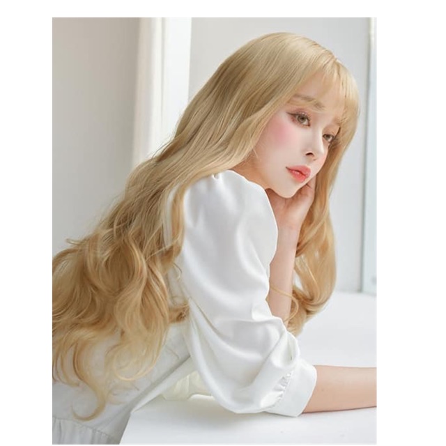 Tóc giả nguyên đầu đẹp ❤️FREESHIP Tóc cả đầu xoăn dợn tự nhiên - 8148