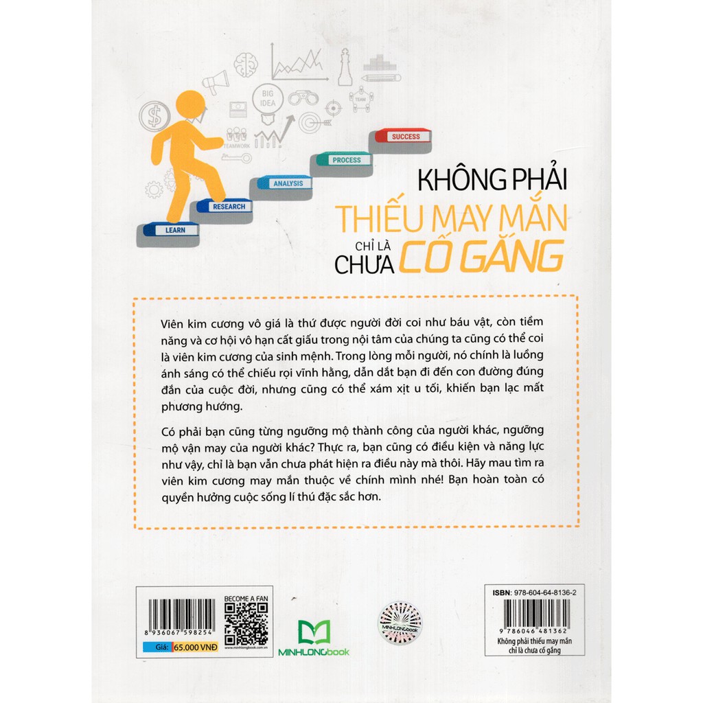 Sách - Không Phải Thiếu May Mắn Chỉ Là Chưa Cố Gắng | BigBuy360 - bigbuy360.vn