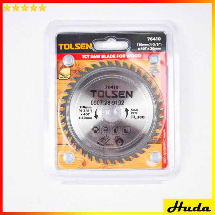 TOLSEN Lưỡi Đĩa Cưa Cắt Gỗ 115mm 76410