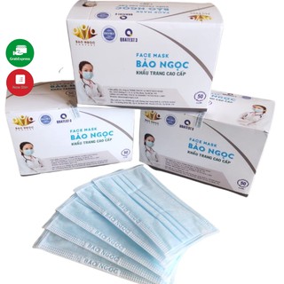 Khẩu Trang Y Tế 4 Lớp Bảo Ngọc Có Lớp Bọc Lọc Tĩnh Điện 3M Hộp 50 Cái Khẩu Trang Cao Cấp Ysshop