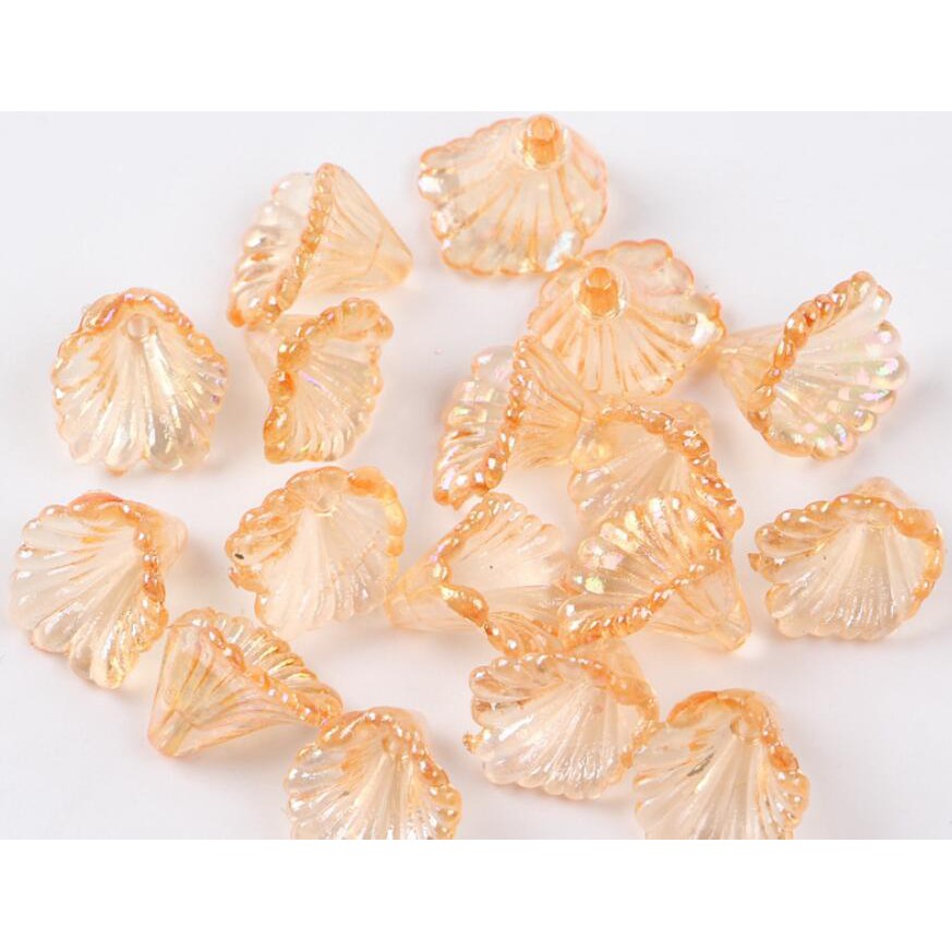 Set 100 Hạt Xỏ Lỗ Làm Trang Sức Bằng acrylic 10x12mm y1419 diy