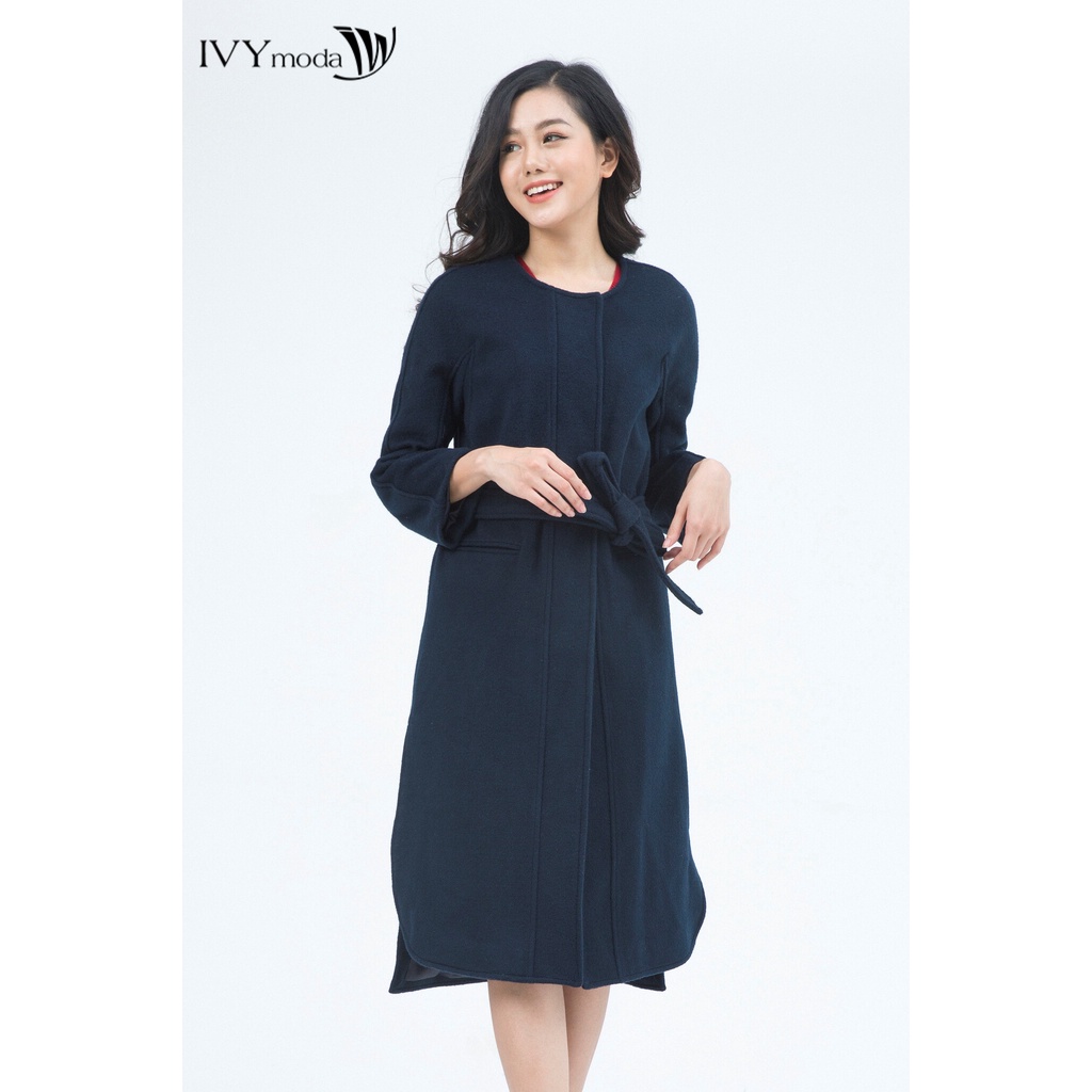 [NHẬP WABRTL5 GIẢM 10% TỐI ĐA 50K ĐH 250K ]Áo khoác dạ nữ khuy ẩn IVY moda MS 71M4973