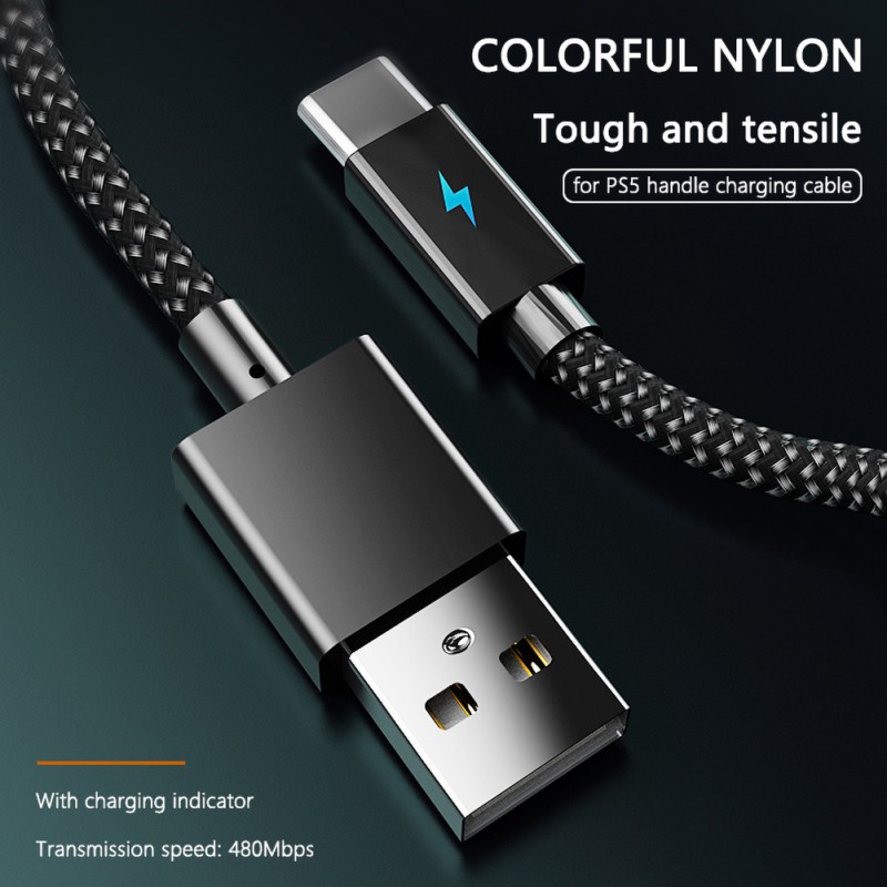 Cáp Sạc Nhanh Type-C Cho Tay Cầm Chơi Game PS5 / Xbox Series X / S / Switch Pro