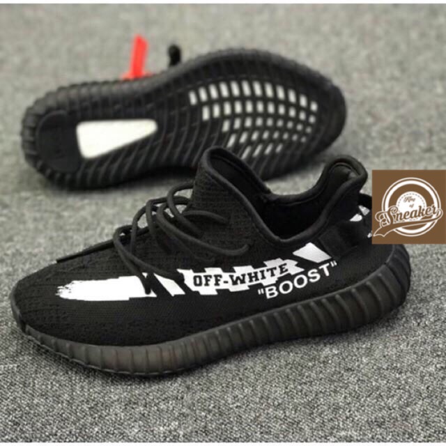 NEW- | Bán Chạy | Giầy Yeezy 350 v2 off white đen vạch trắng thể thao thời trang nam, nữ dạo phố KHO Xịn Nhẩt 2021 $ ᵍ !