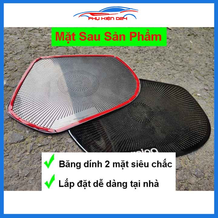Bộ ốp màng loa vân Titan cho xe Morning 2012-2013-2014-2015-2016-2017-2018-2019-2020-2021-2022 chống xước xe