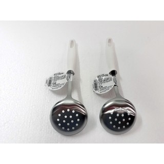 Muôi vớt inox KAI cỡ nhỏ (cán trắng)