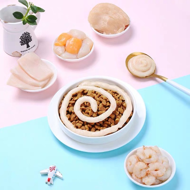 Súp thưởng cho mèo Sea kingdom nắp vặn 90g, kem dinh dưỡng mèo lớn con nhỏ Con Mèo Xiêm