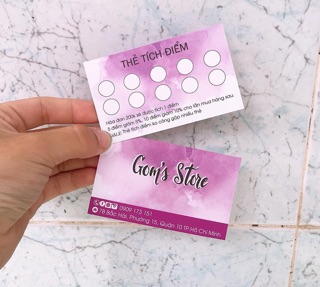 Name card/ thẻ tích điểm