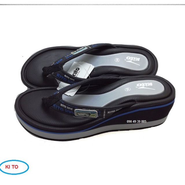 DÉP THÁI LAN QUAI KẸP KITO ESN-W7472 (NAVY/ đỏ; đen /xám ) 5 cm