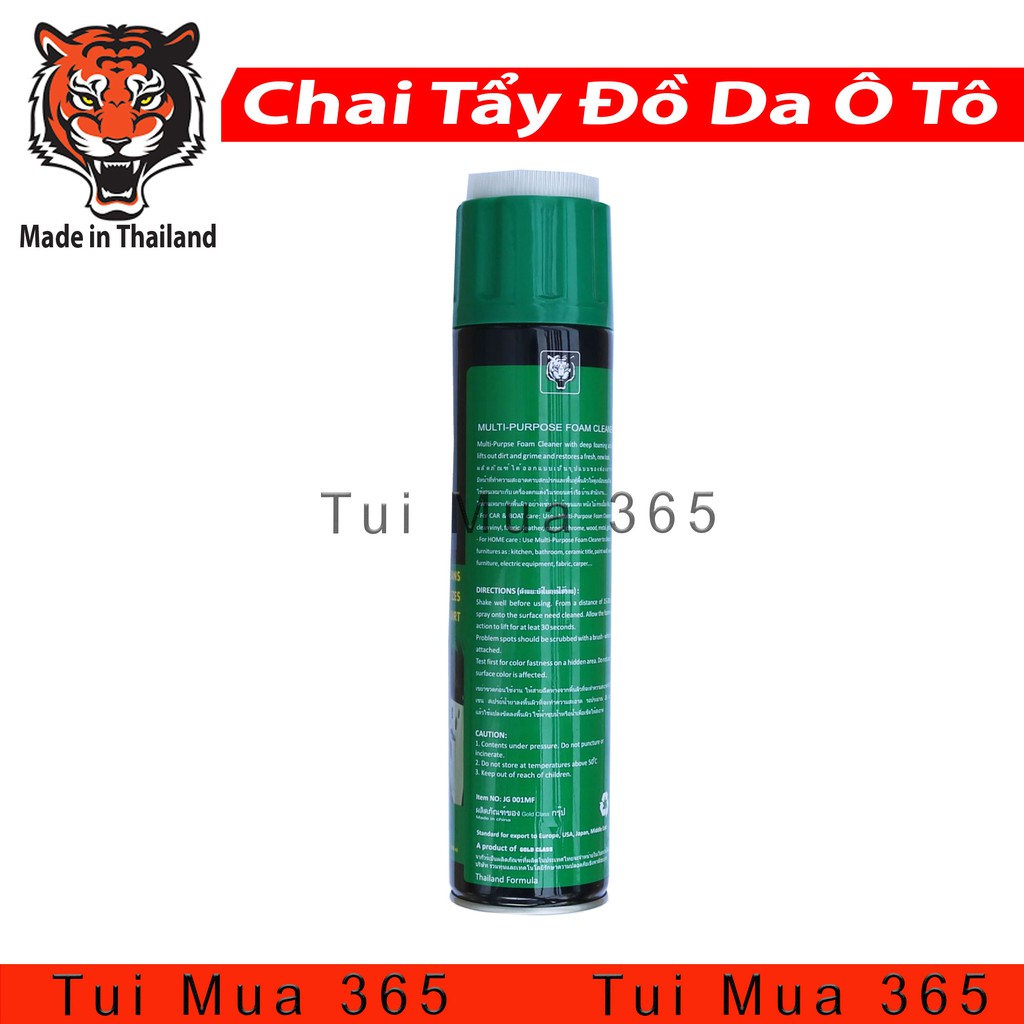 Dung Dịch Tây Nội Thất Ô Tô Foam Cleaner 650ml Thái Lan