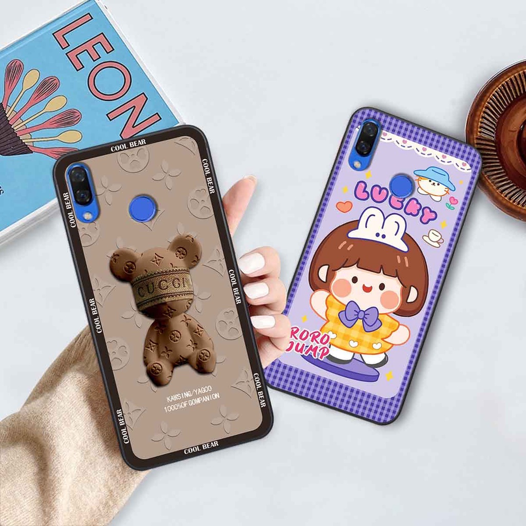 Ốp Huawei Nova 3 / Nova 3i bear brick, gấu đáng yêu, dễ thương