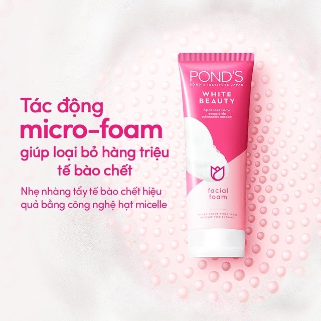 Sữa rửa mặt sáng da Pond’s 100g (date mới).