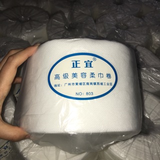 Giấy cuộn lau mặt tẩy trang cho spa