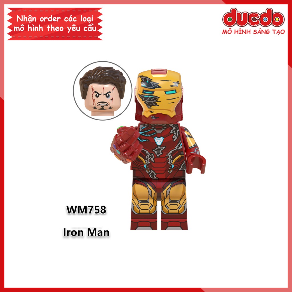 Minifigures các nhân vật trong End Game tuyệt đẹp - Đồ chơi Lắp ghép Xếp hình Mô hình Mini Iron Man WM WM6068