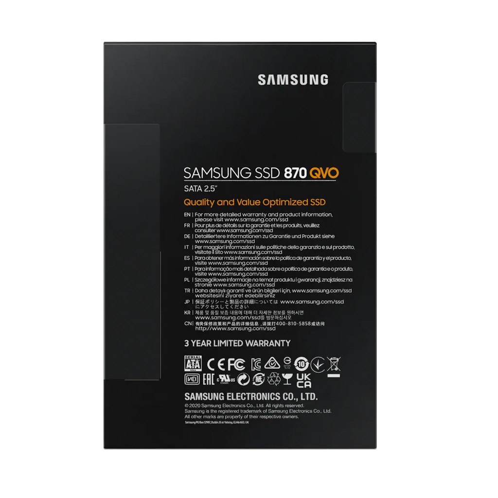 Ổ cứng SSD Samsung 870 QVO 2TB 2.5Inch SATA III BH 3 Năm 1 Đổi 1 | WebRaoVat - webraovat.net.vn