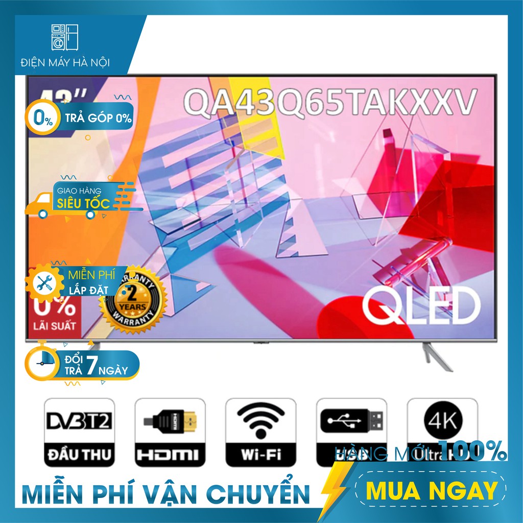Smart Tivi Samsung 43 inch QLED 4K QA43Q65TAKXXV