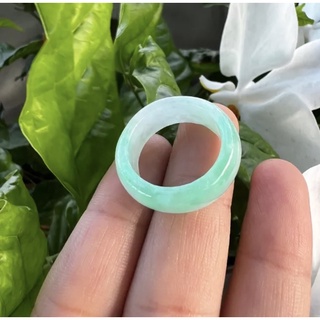 Nhẫn cam thạch trắng xanh hàng tuyển loại 1