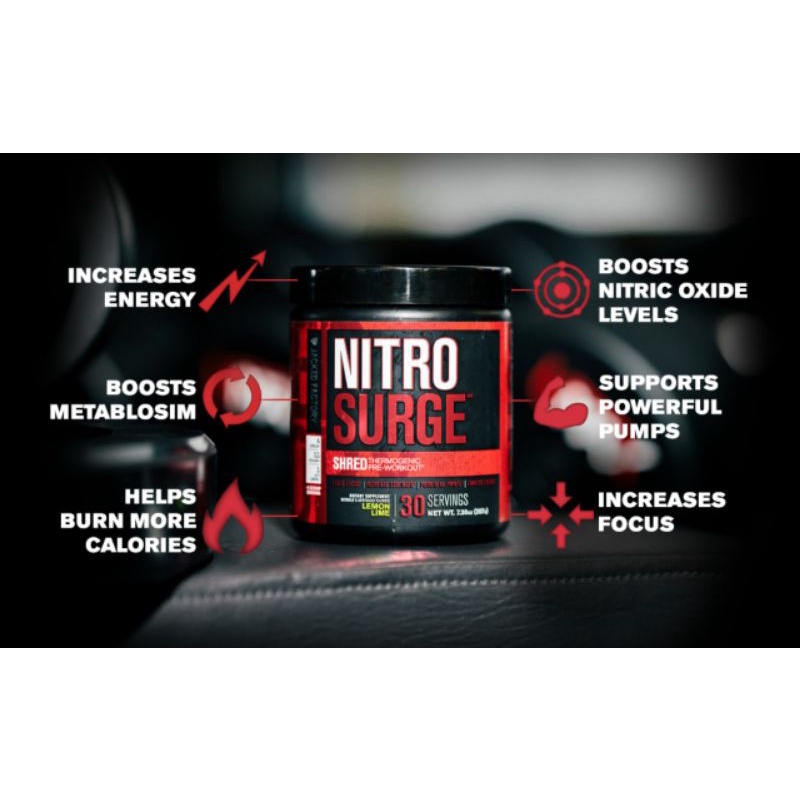 Jacked Factory Shred Pre-Workout Tăng Sức Mạnh Giảm Mỡ 2 in 1