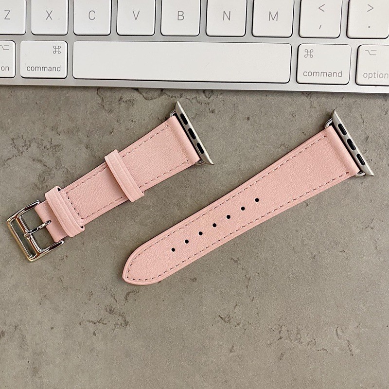 dây da hồng nude cực kỳ xinh xắn dành cho applewatch