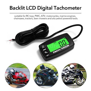 Máy đo tốc độ siêu nhẹ với màn hình LCD chống nước 2/4 gắn động cơ xe mô tô