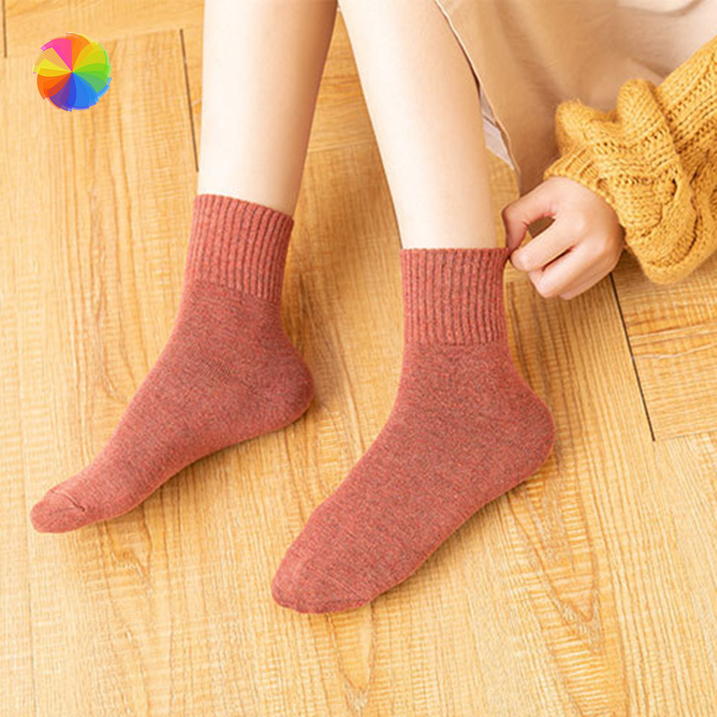 Đôi Vớ Cotton 100% Màu Trơn Chất Lượng Cao