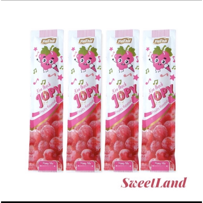 Kẹo Thạch trái cây JOPY Việt Thái túi 24 thanh 770g
