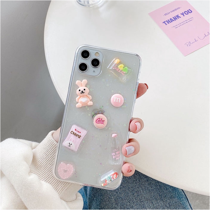 Ốp iphone - Ốp lưng 3d Kỳ lân và thỏ hồng 6/6s/6plus/6splus/7/8/7plus/8plus/x/xs/xsmax/11/11pro max - Awifi Case S6-6