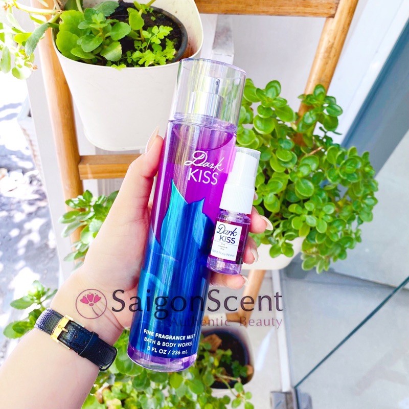 Trial 10ml- Xịt thơm toàn thân Bath and Body Works Dark Kiss/ Japanese Cherry Blossom/ Moonlight Path | Thế Giới Skin Care