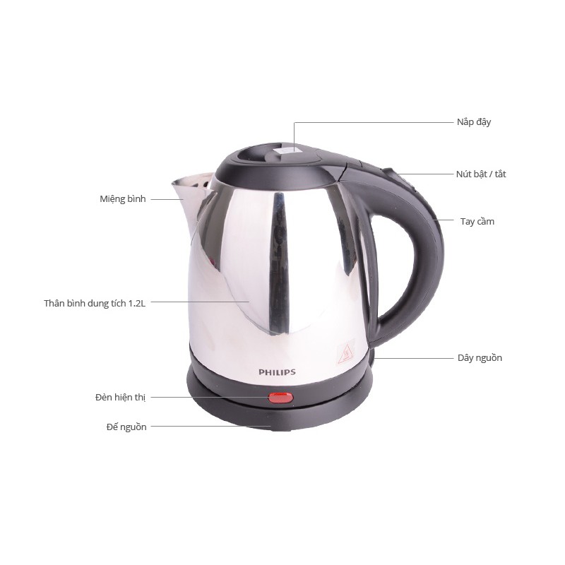Ấm siêu tốc Philips HD9303 dung tích 1.2 lít