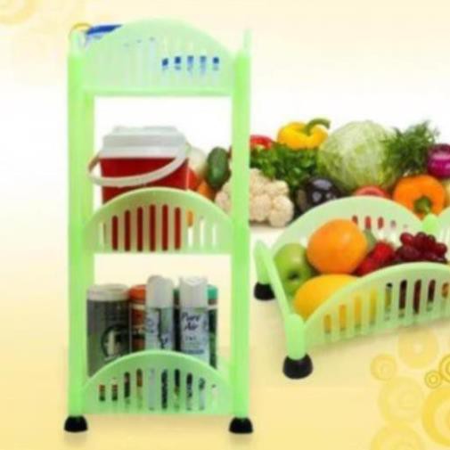 Kệ trang trí kiểu vuông nhựa việt nhật 3 tầng- kệ năng năng tiện dụng đựng đồ tiết kiệm không gian