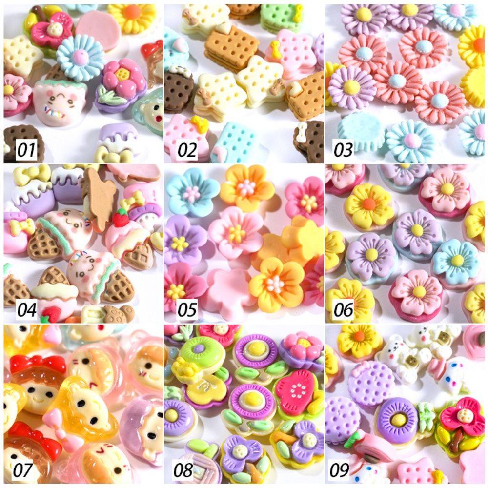 Phụ Kiện Trang Trí Móng Tay Nghệ Thuật 3D Hình Hoạt Hình Bằng Nhựa Resin DIY