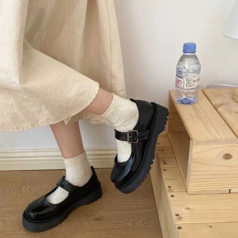 (CÓ SẴN + Video, Ảnh thật) Giày lolita vintage ulzzang( form rộng nên lùi 1 size)