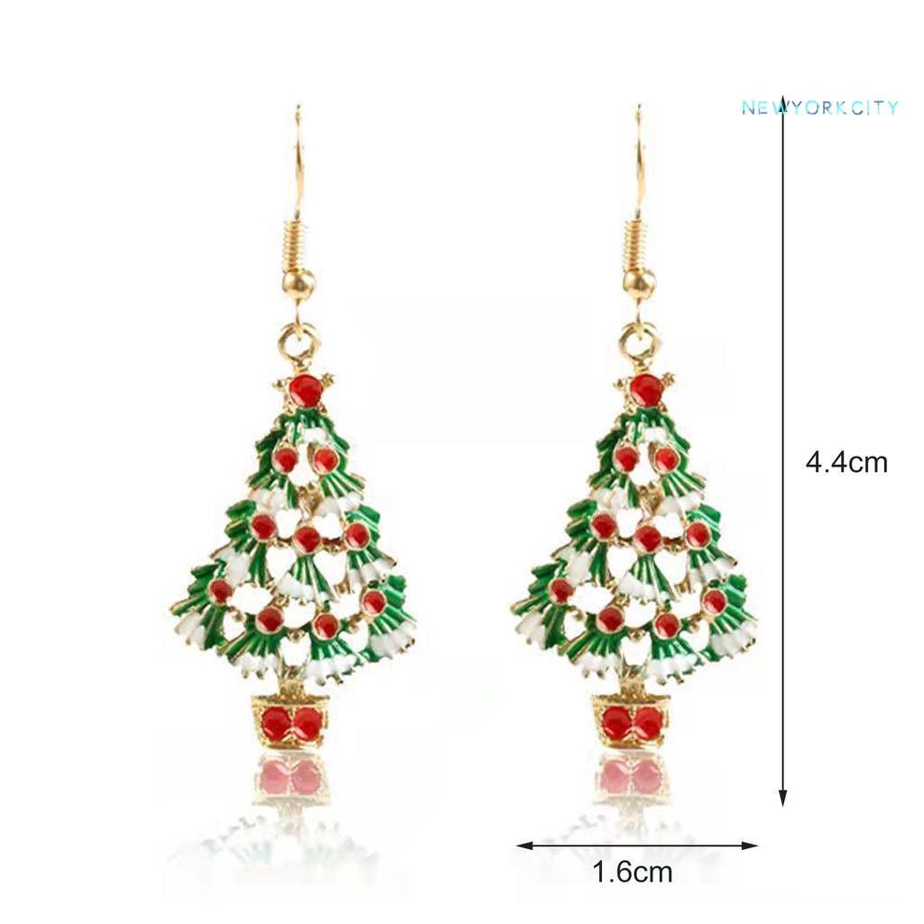 Ny 1 Đôi Bông Tai Hình Cây Thông Giáng Sinh Thanh Lịch Dễ Phối Đồ Thời Trang Cho Nữ