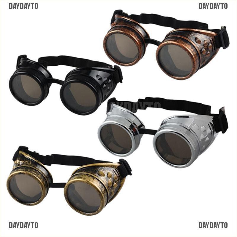 Daydayto DVintage Kính Bảo Hộ Victorian Steampunk Phong Cách Punk Gothic