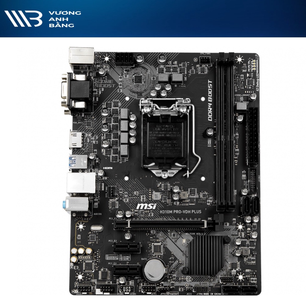 Mainboard MSI H310M PRO-VDH Plus (VGA - DVI - HDMI) - Hàng Chính Hãng