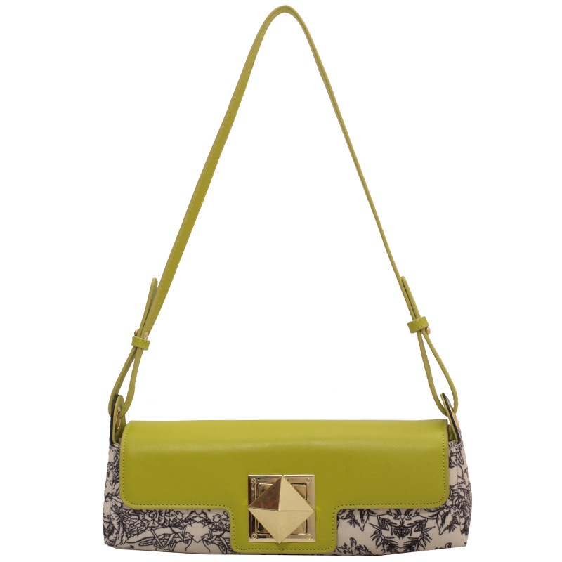 Ielgy Túi Đeo Một Bên Vai Phối Màu Tương Phản Phổ Biến Cho Nữ