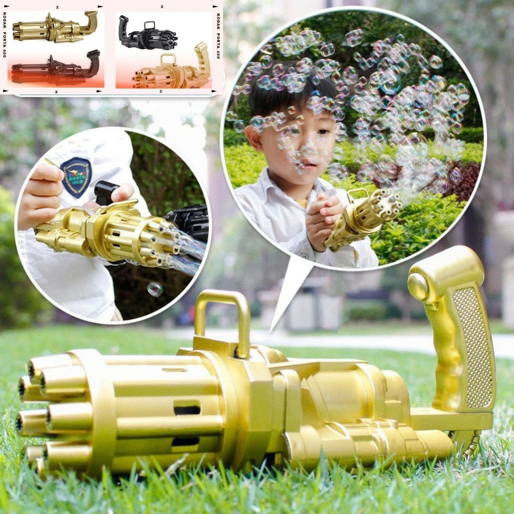 Súng Bắn Bong Bóng 8 Nòng Siêu Mạnh