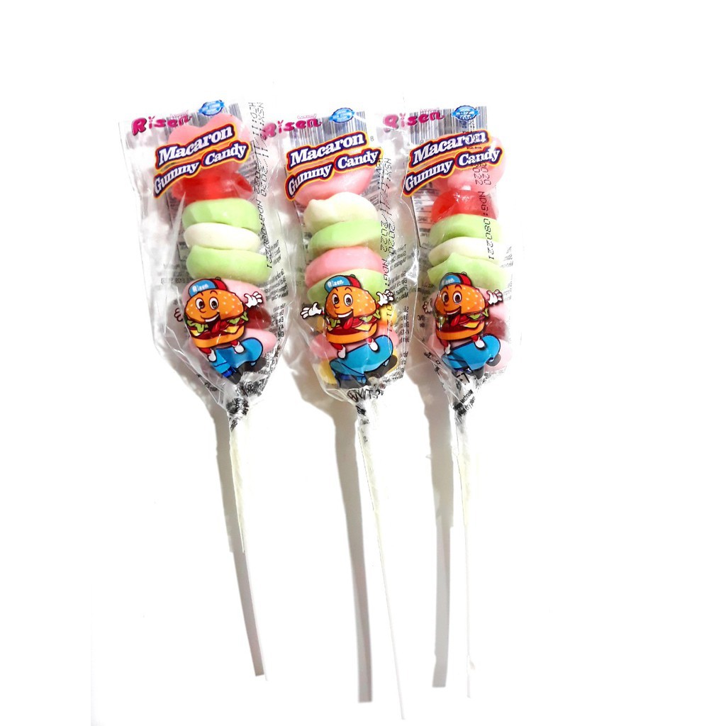 Xiên que kẹo dẻo vị trái cây chua ngọt hãng Risen USA