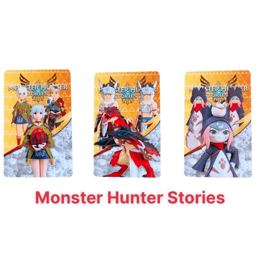 Set 3 Thẻ Amiibo Game Monster Hunter Rise Stories Nintendo Switch