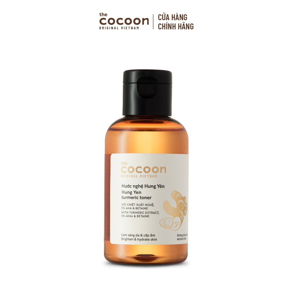 Nước nghệ Hưng Yên (toner) Cocoon làm sáng da & cấp ẩm 140ml | BigBuy360 - bigbuy360.vn
